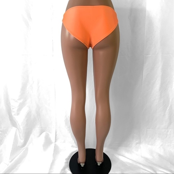 TRIANGL NEOPRENE ORANGE NEON BIKINI BOTTOM LOW RISE POOL TRAVEL SWIMWEAR MEDIUM - Picture 6 of 17